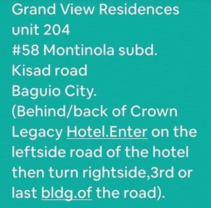 Grandview Residences By Vilma-Unit 204 Near Burnham Park Baguio City Zewnętrze zdjęcie